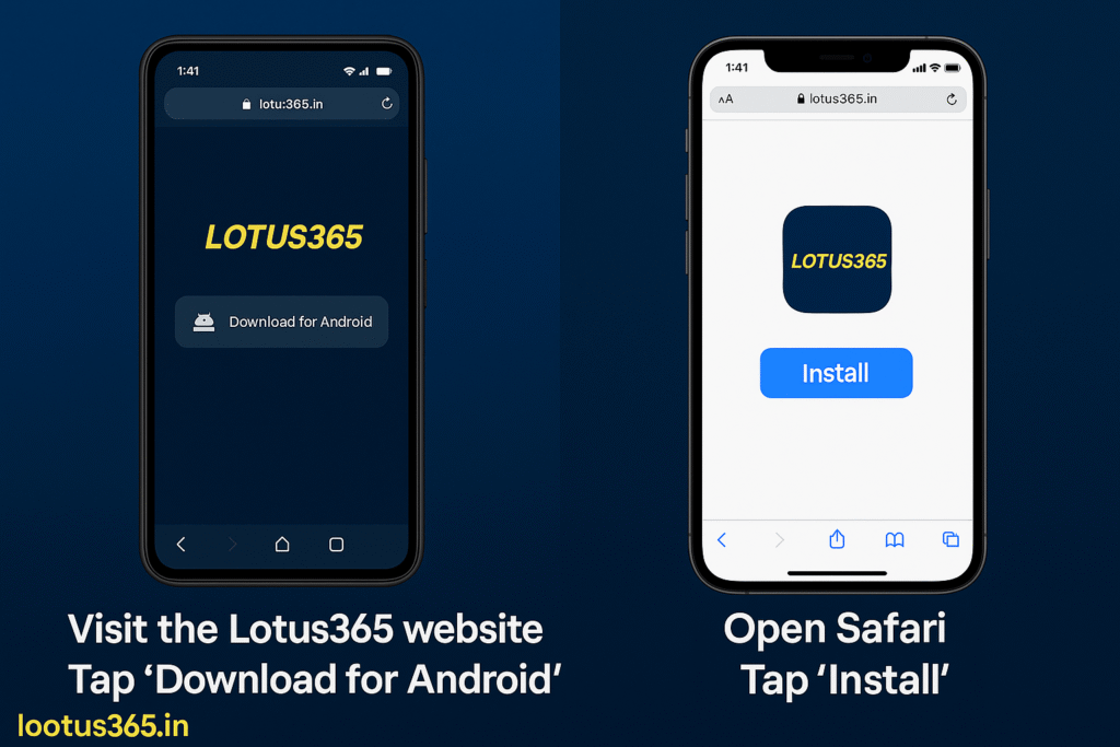 How to Download and Set Up the Lotus365 App